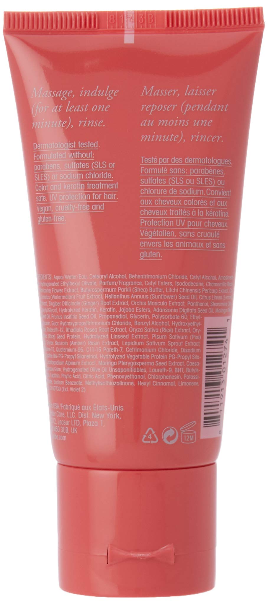 Oribe conditioner creamy violet texture close-up for toning benefit