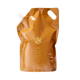 ORIBE refill pouch front view showing design and refill benefit