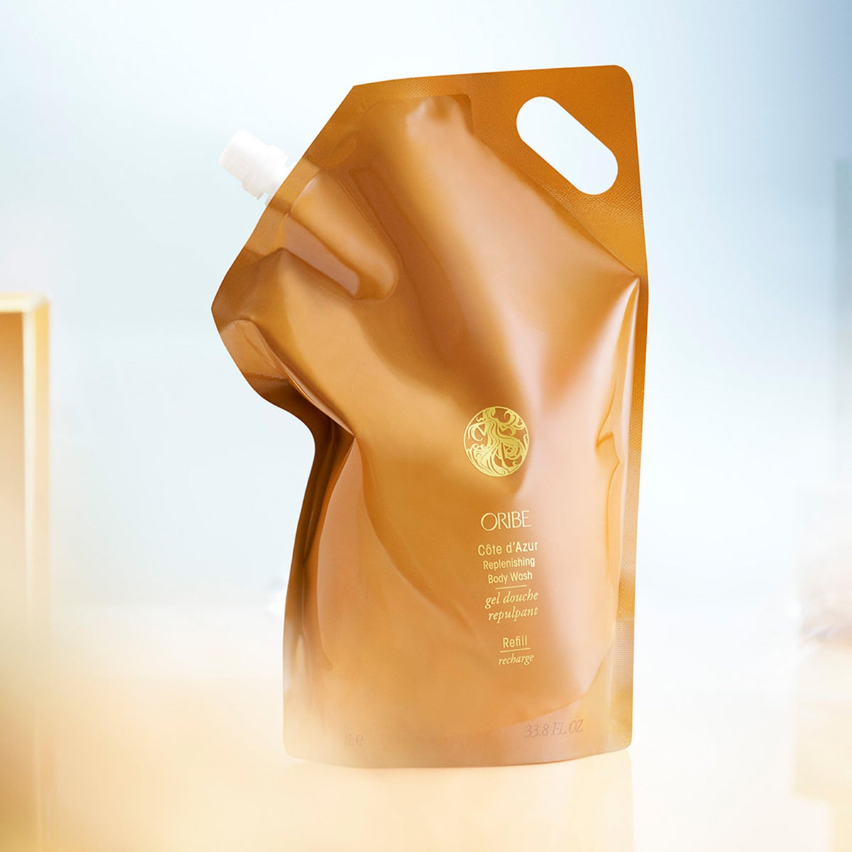 ORIBE label detail highlighting scent notes and ingredient transparency