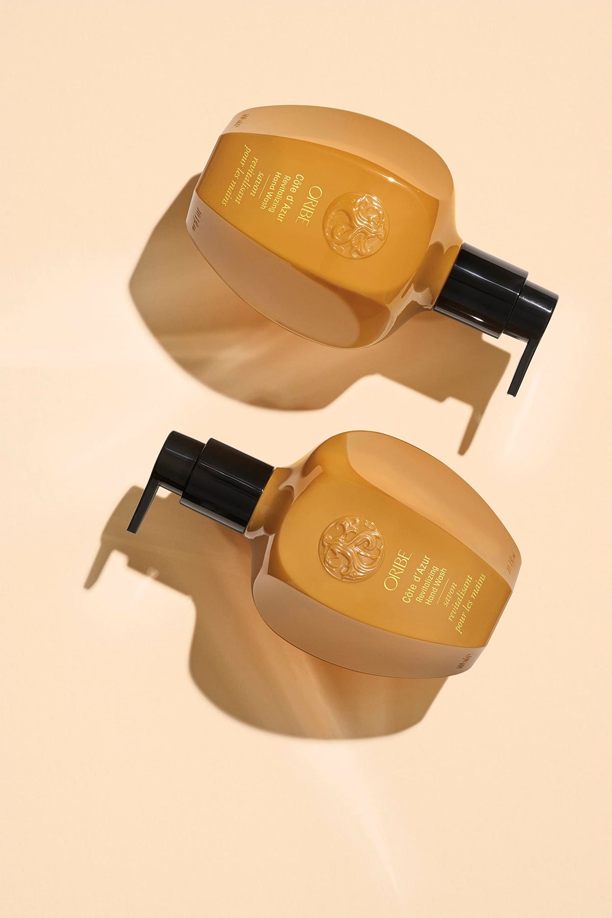 Oribe textured foam on hand demonstrating gentle cleansing and softness