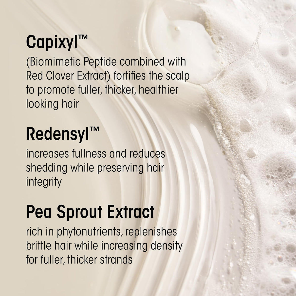 Oribe pump dispensing a droplet to show easy application and measured use benefit