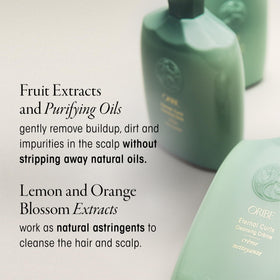 ORIBE close-up cream texture demonstrating rich moisturizing slip
