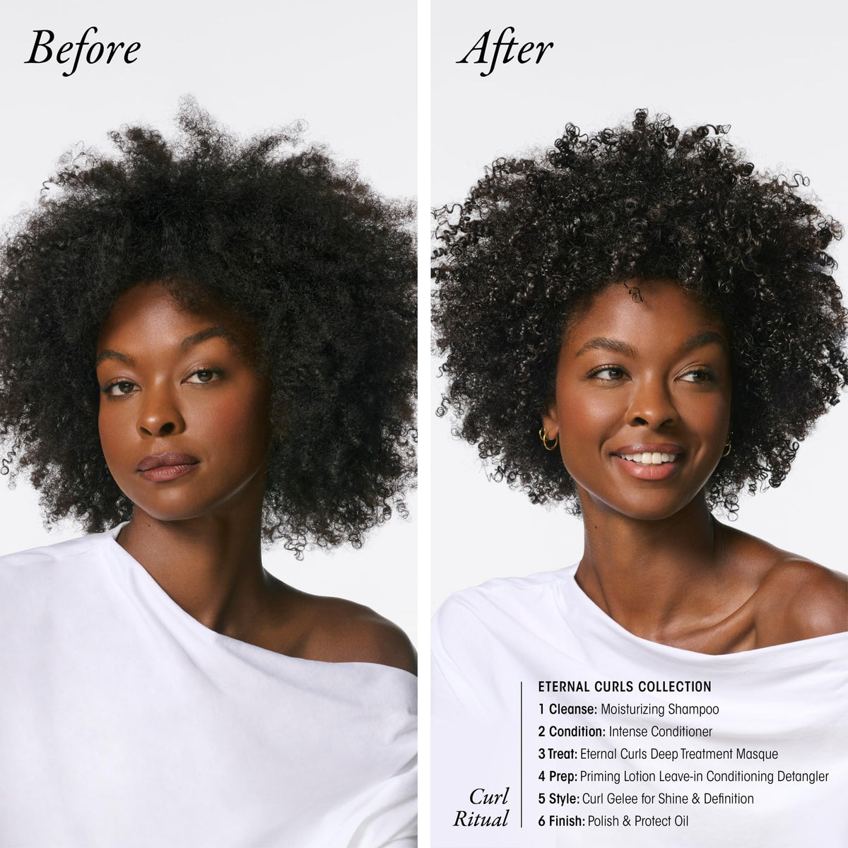 Oribe Eternal Curls on dry styled curls showing smooth frizz-controlled definition
