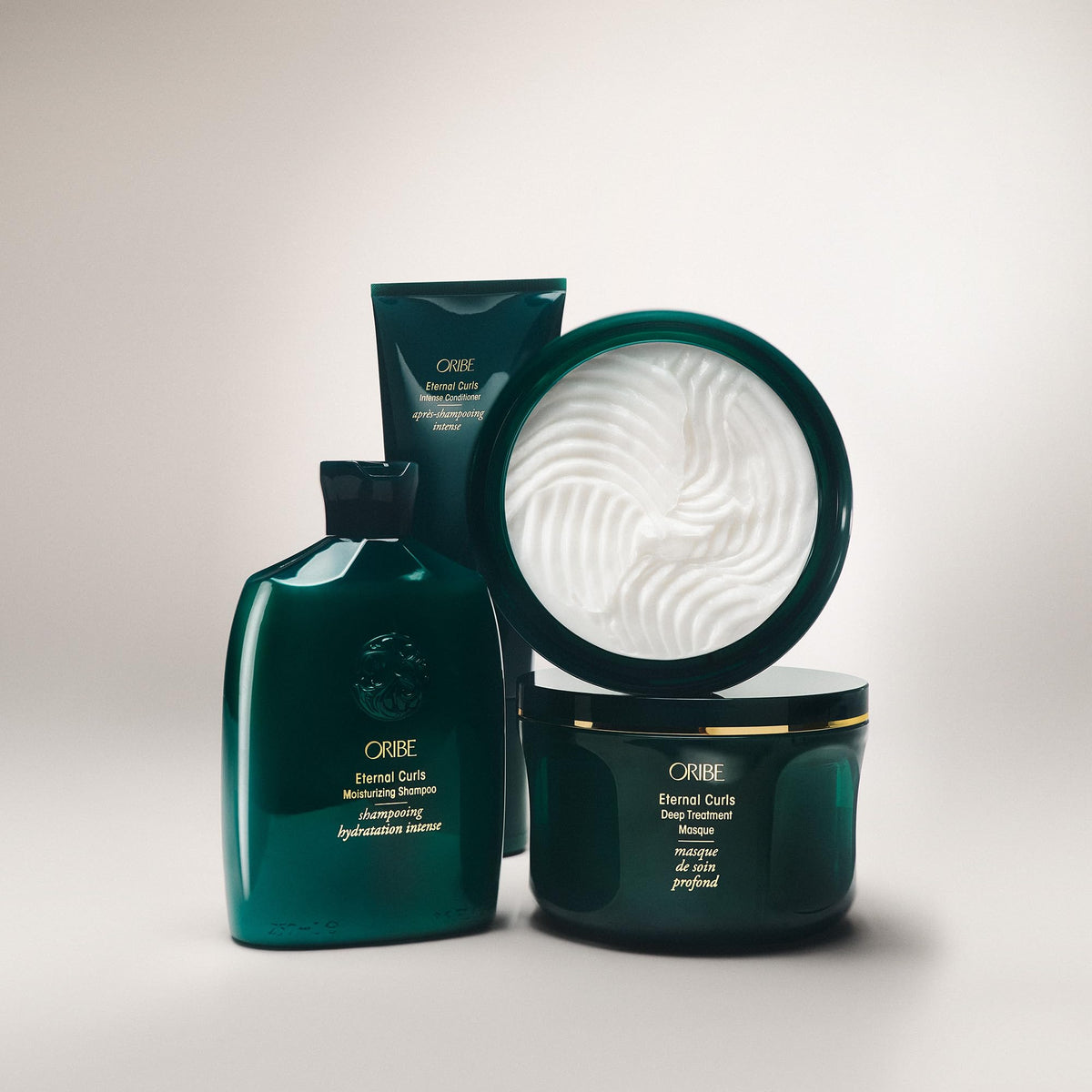 Oribe Eternal Curls with complementary products showing premium routine setup