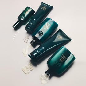 Oribe eternal curls shampoo before and after curls showing smoother defined texture