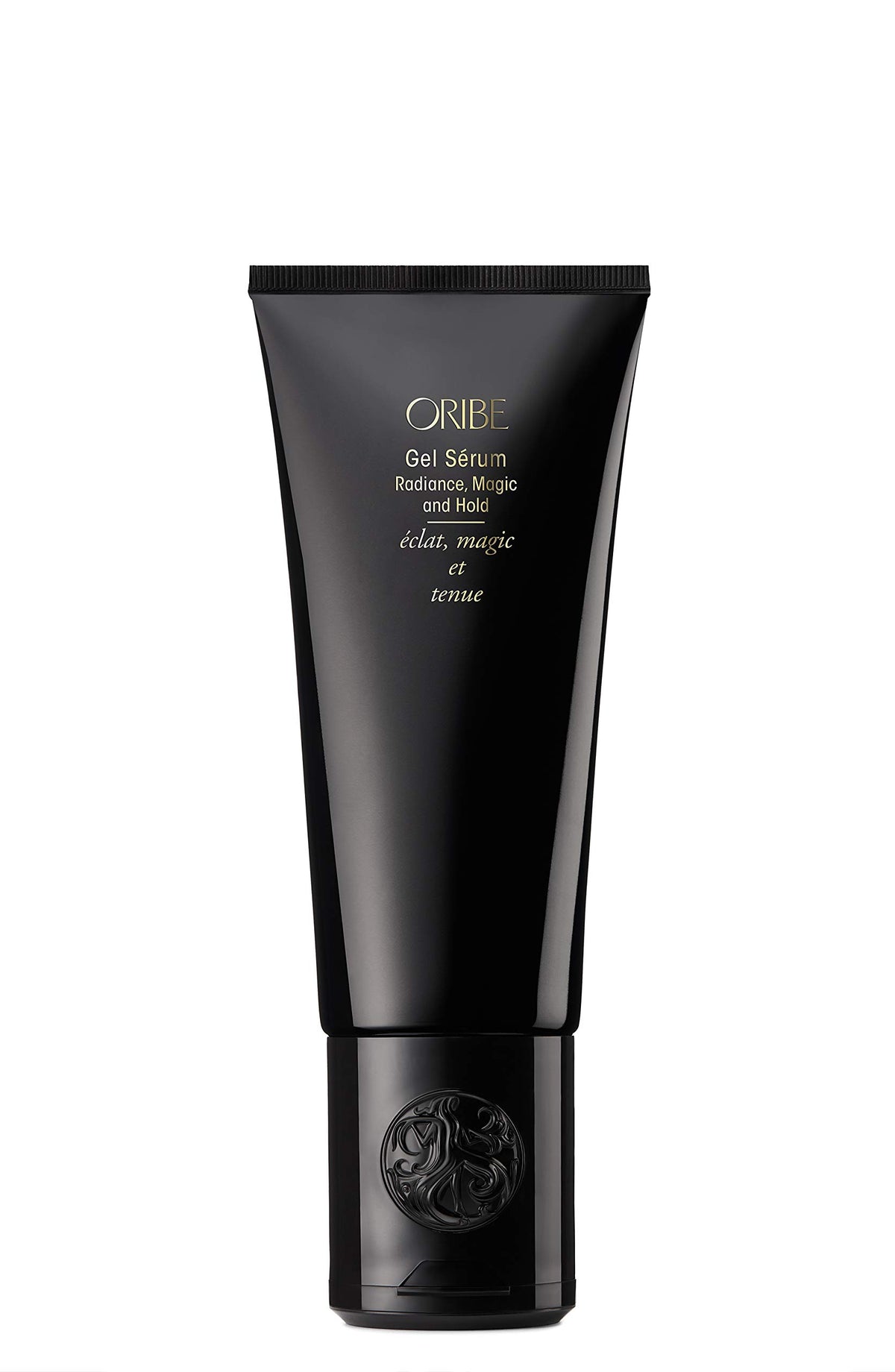 Oribe front bottle showing elegant packaging and glossy finish benefit