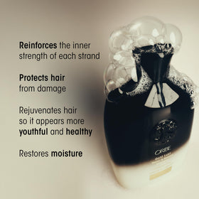 Oribe back label with ingredients and usage directions for informed choice