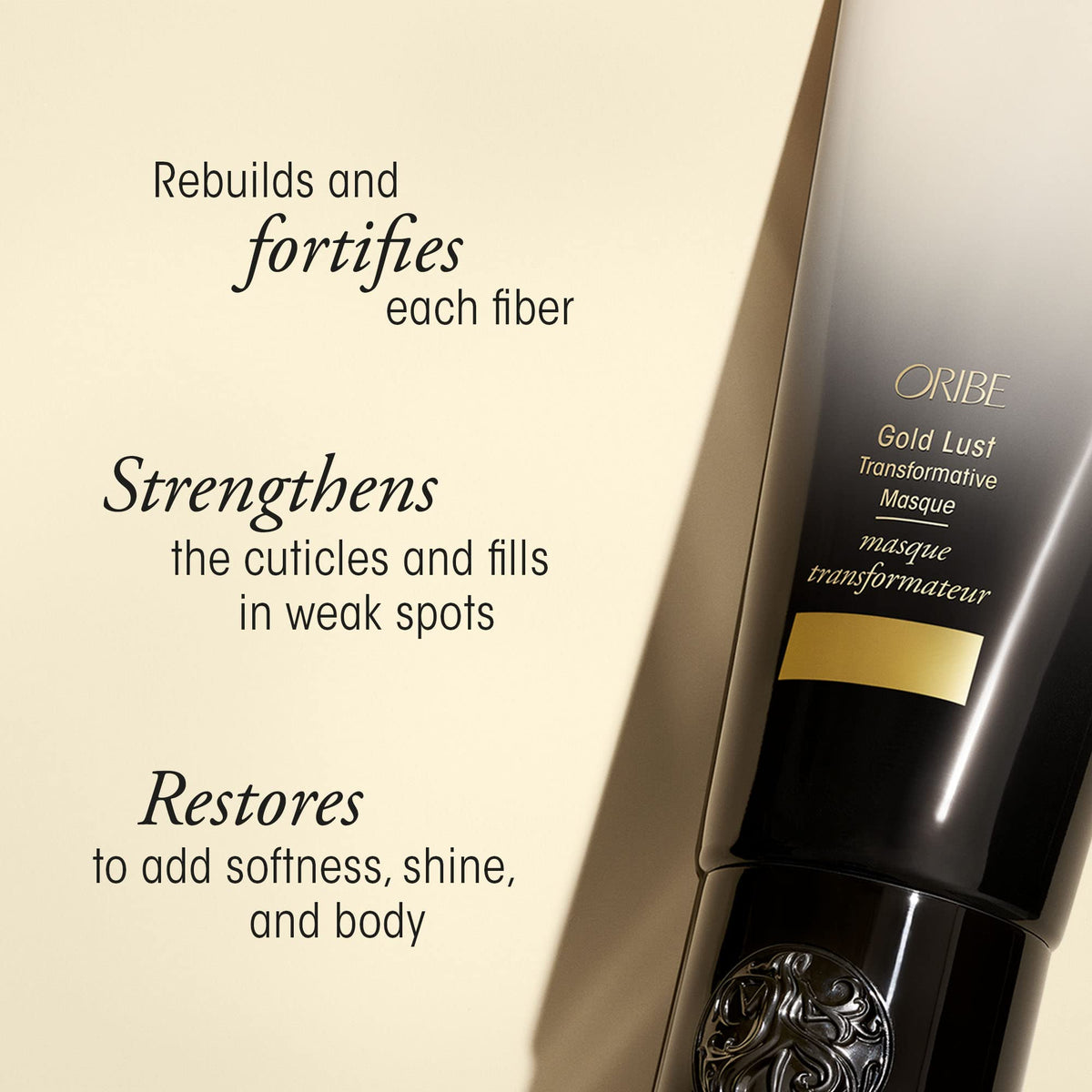 ORIBE close-up cream texture revealing rich moisture and smoothness