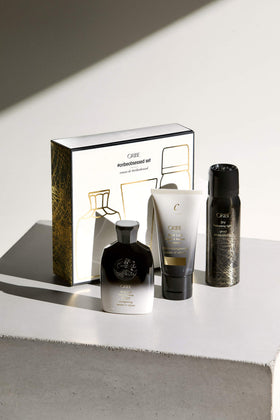 Oribe Gold Lust Shampoo close-up showing lather-friendly texture for gentle repair benefit