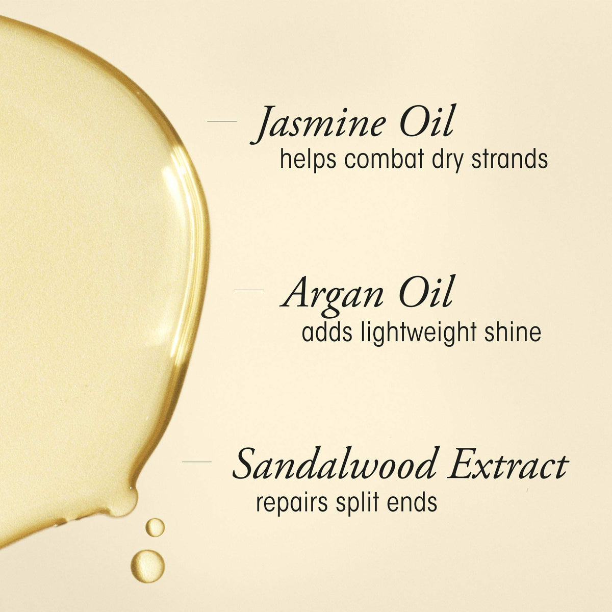 Oribe Gold Lust oil texture in palm demonstrating lightweight, fast-absorbing benefit