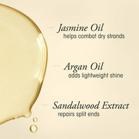 Oribe Gold Lust oil texture in palm demonstrating lightweight, fast-absorbing benefit