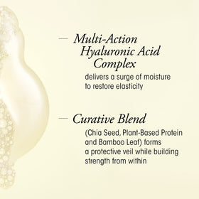 ORIBE conditioner texture being poured for detangling and softness