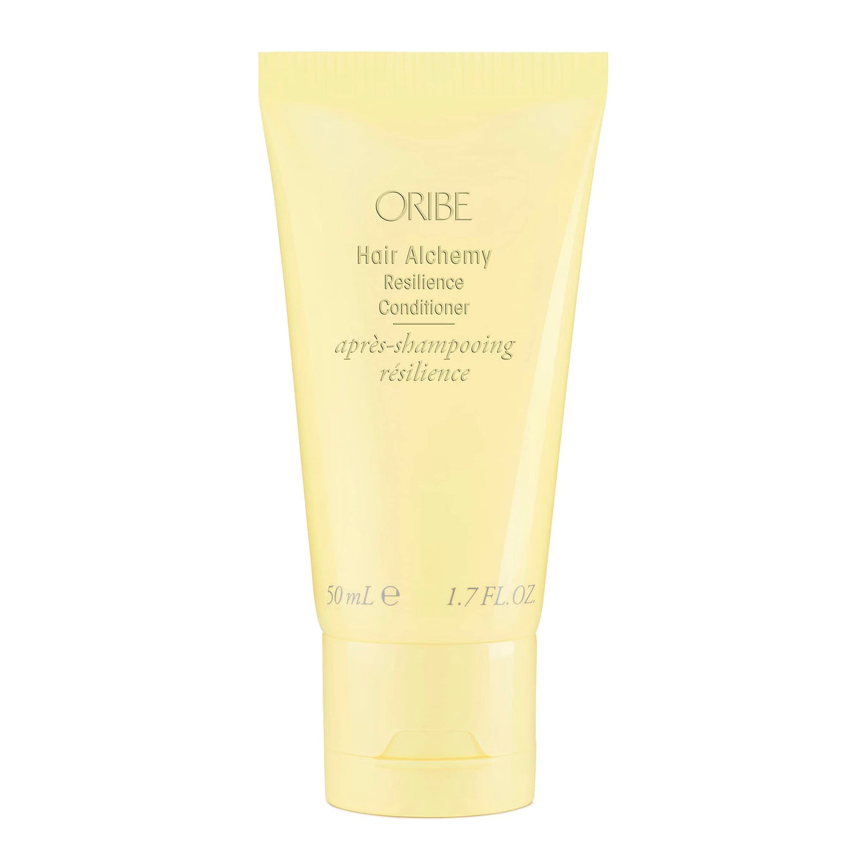 Oribe front packaging showing small 1.7 oz bottle and product name, brand clarity benefit