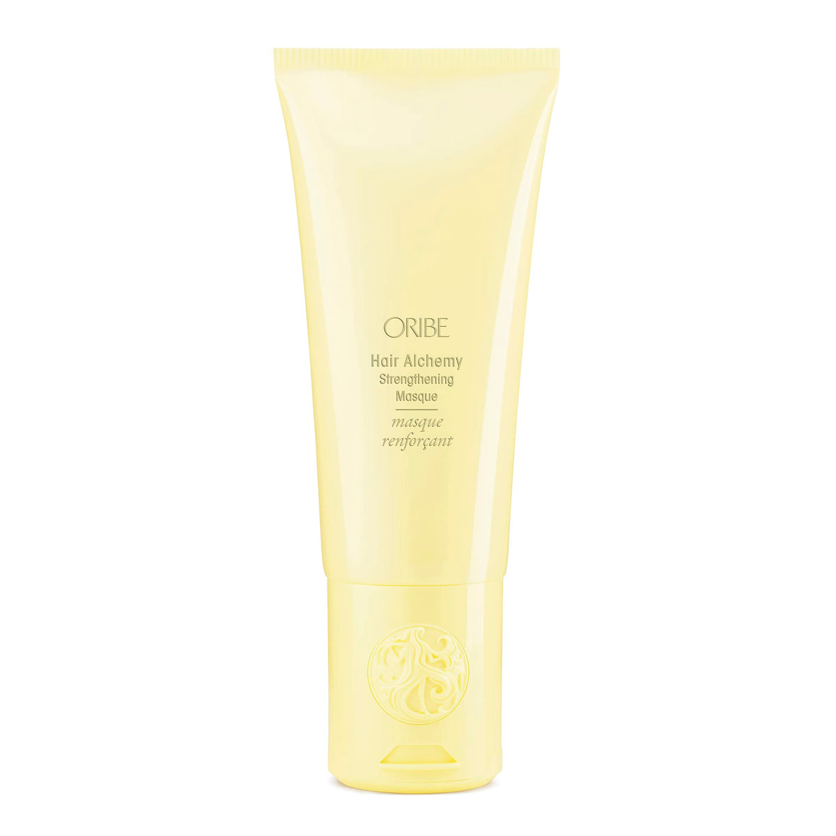 Oribe front packaging showing luxe jar and product name with brand benefit