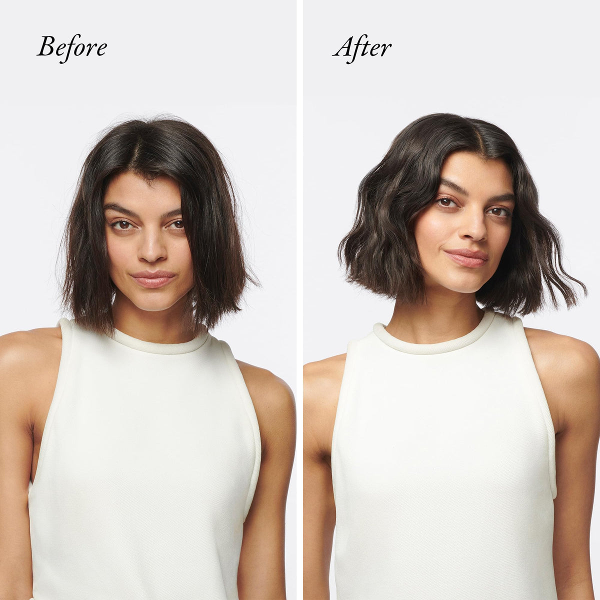 ORIBE Heatless Styling Balm tube display illustrating easy dispensing and definition benefit
