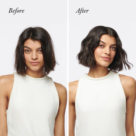 ORIBE Heatless Styling Balm tube display illustrating easy dispensing and definition benefit
