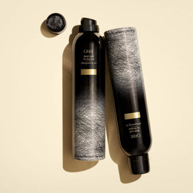 ORIBE lifestyle on bathroom counter showing salon-quality refresh at home benefit