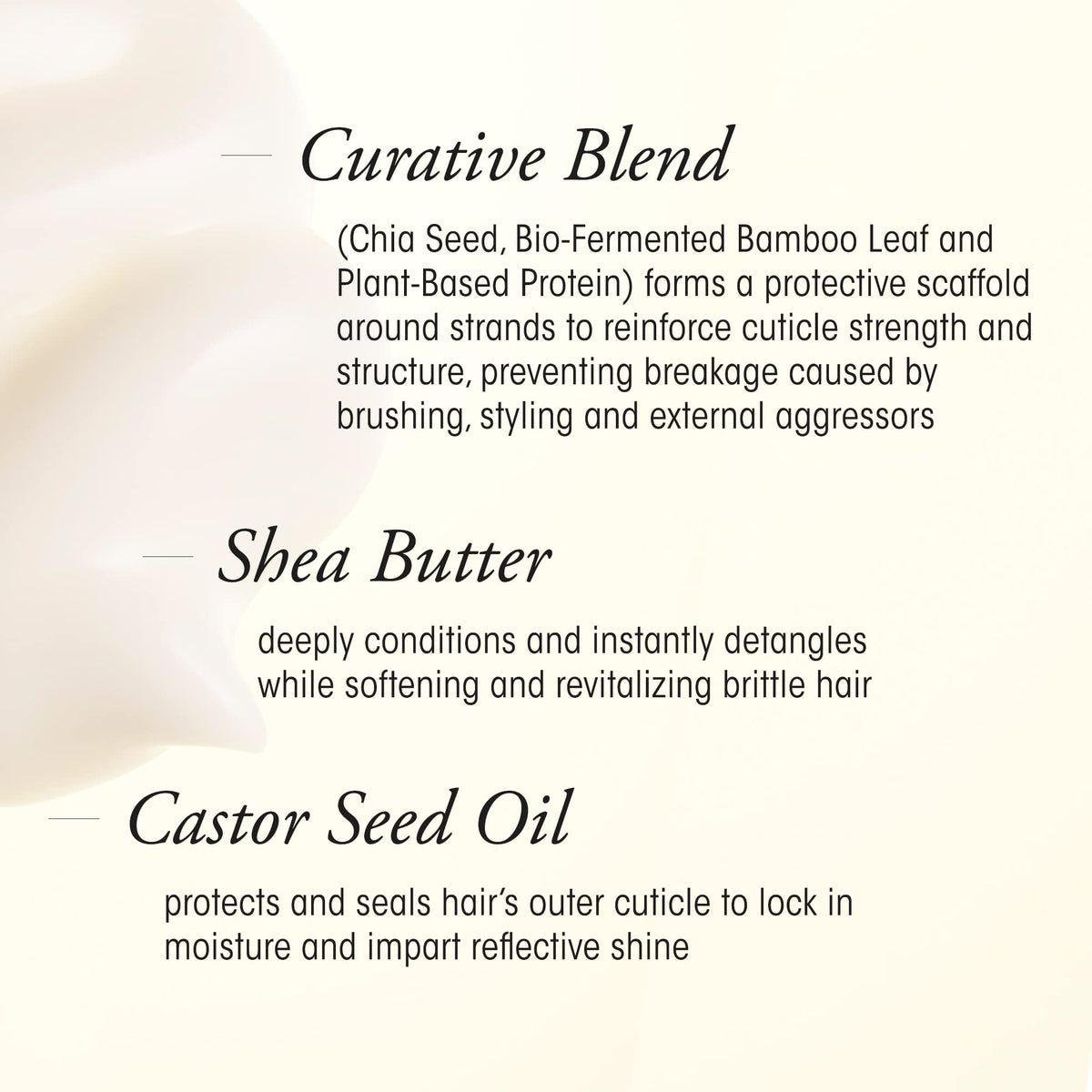 Oribe open jar swatch on hand showing thickness and easy spreadability
