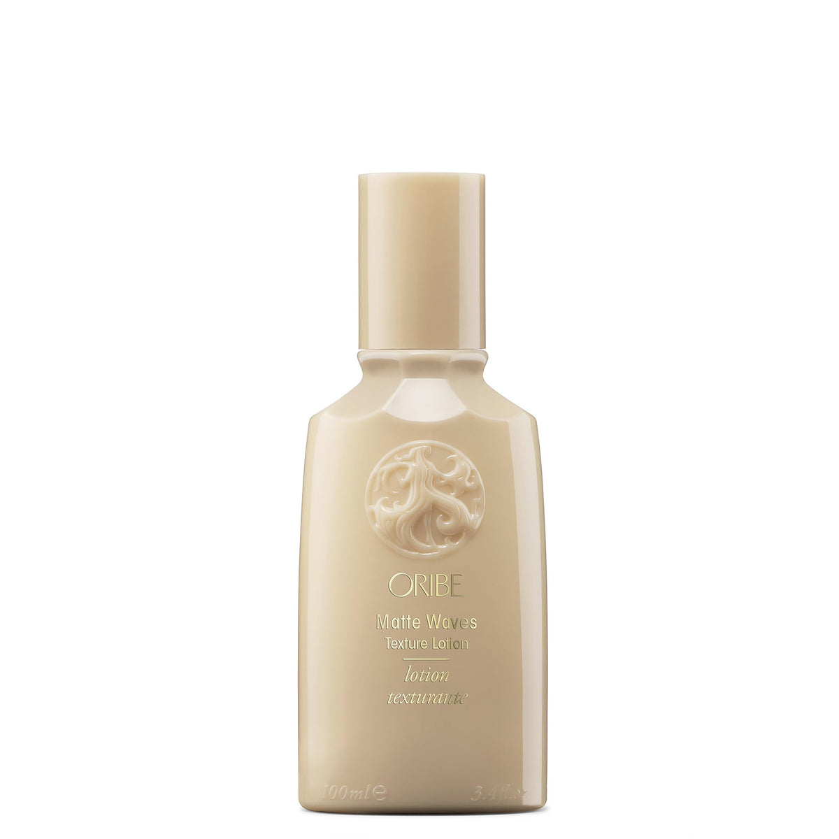 Oribe matte waves front packaging showing 3.38 fl oz bottle and label benefit