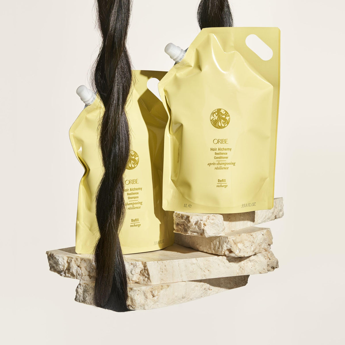 Oribe Hair Alchemy back label with ingredients list showing transparency benefit