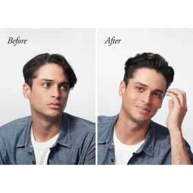 ORIBE paste applied in hair by stylist creating textured, flexible hold and natural finish