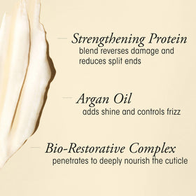 Oribe refill pouch being poured into bottle demonstrating easy refill