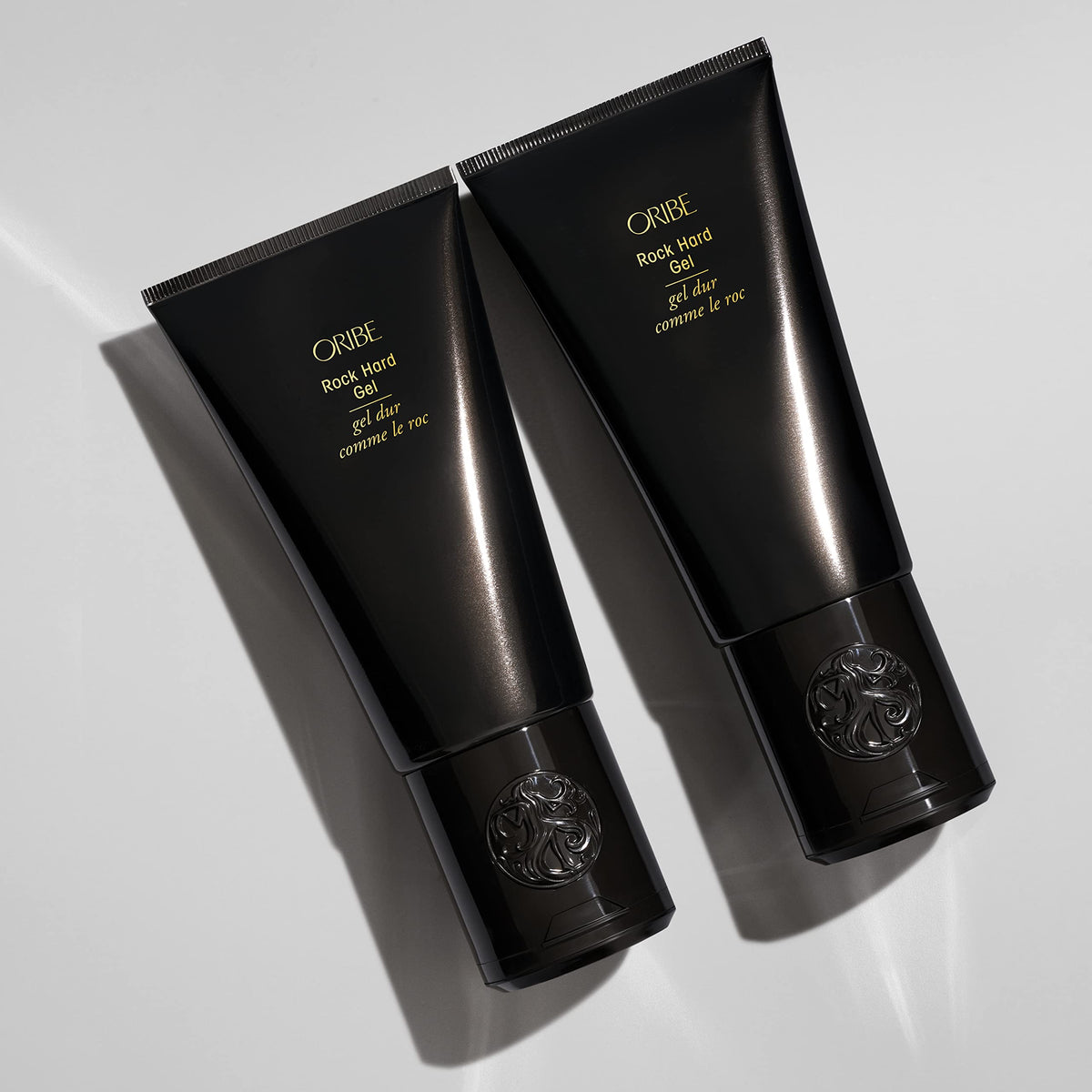 Oribe gel in hand demonstrating ease of application and precise styling