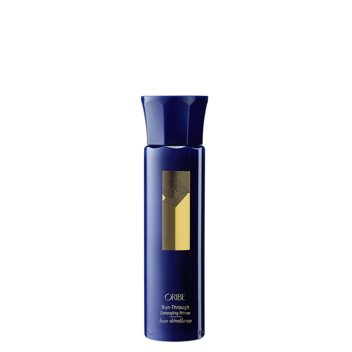 Oribe Run-Through front packaging showing bottle and label for quick identification and appeal
