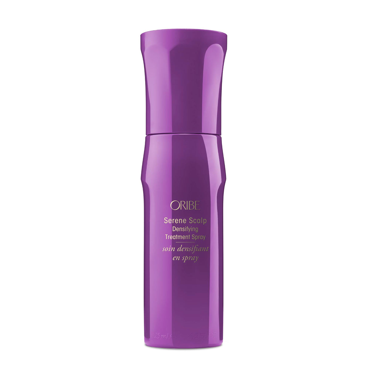 Oribe bottle front packaging showing elegant design and benefit of density
