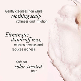Oribe shampoo lather texture highlighting gentle exfoliating formula
