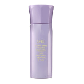 ORIBE Serene Scalp mist front packaging shows bottle and label, communicates premium benefit