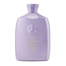 Oribe bottle front view showing lavender packaging and oil-control benefit