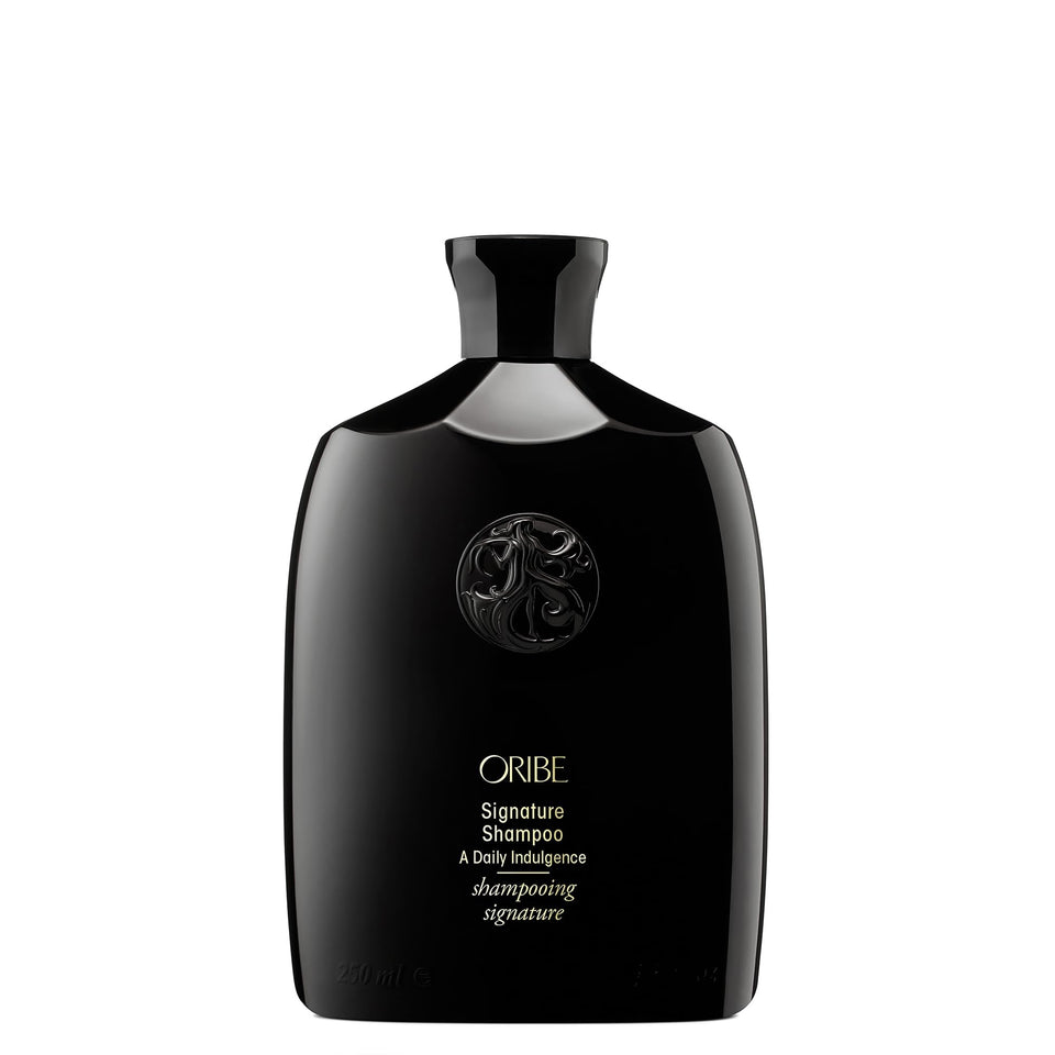 Oribe front bottle showing label and premium finish for elegant presentation