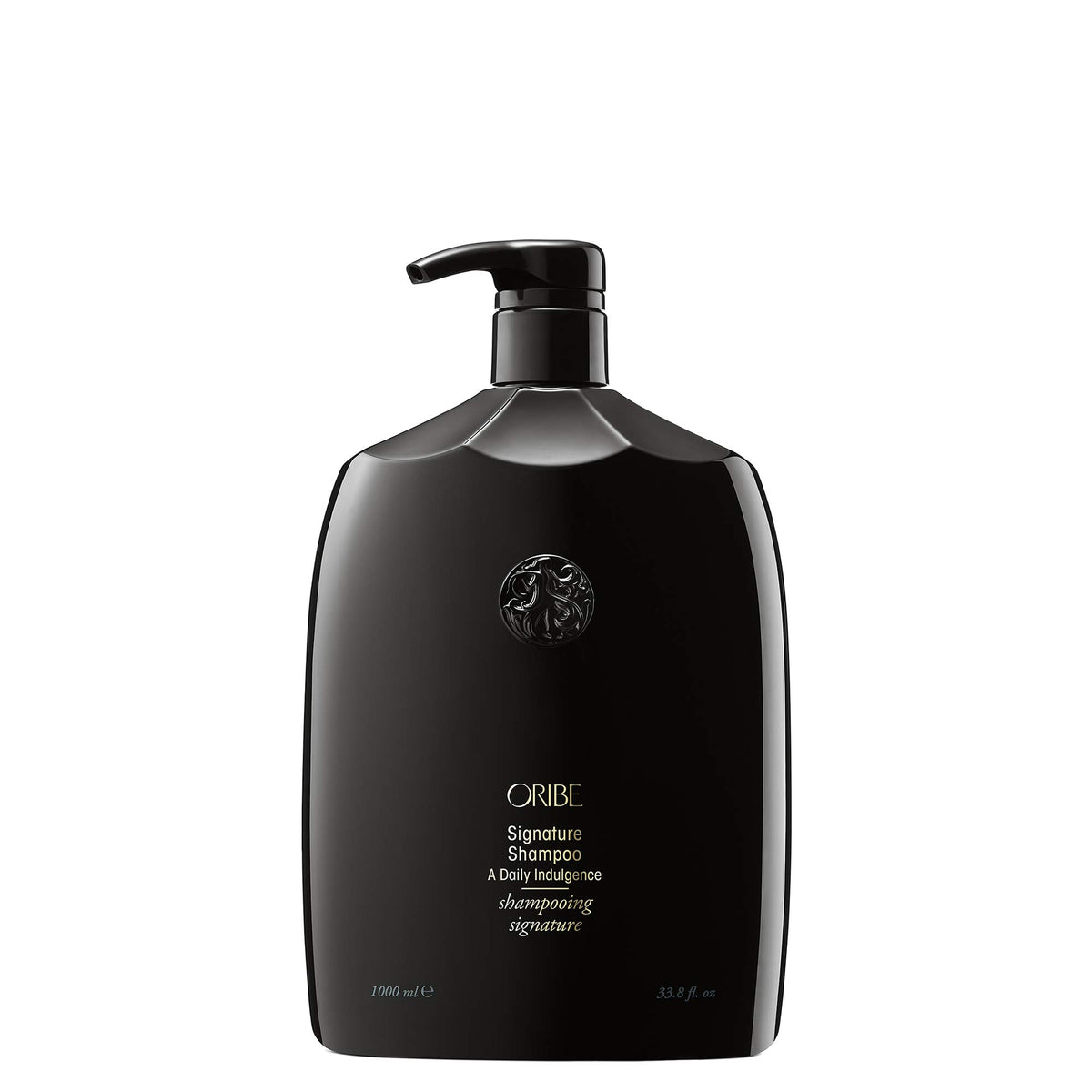 Oribe front bottle view showing premium design and easy dispense