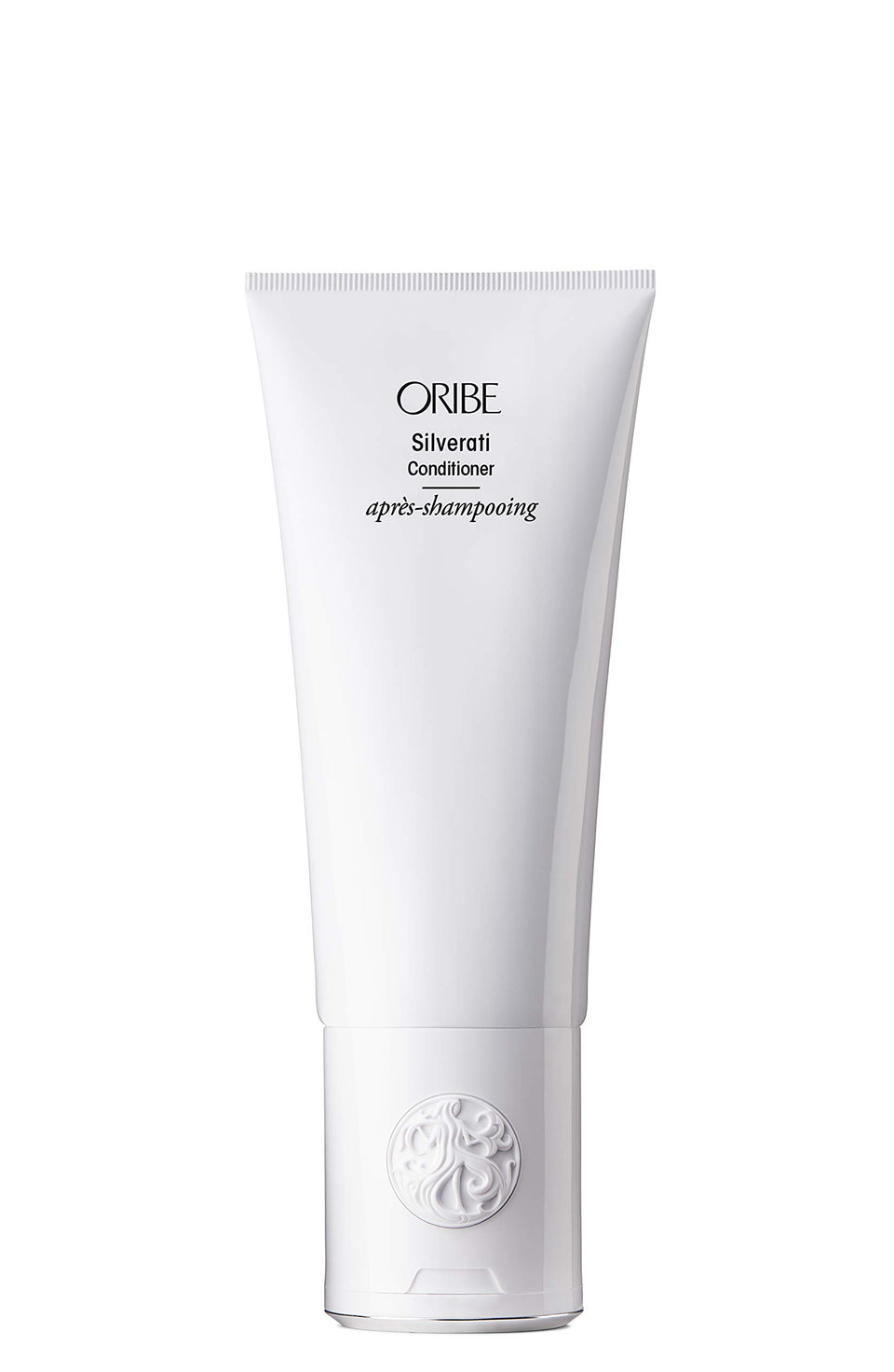 oribe bottle front showing product label and elegant packaging benefit brightening