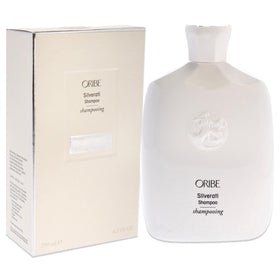 Oribe Silverati foam texture close-up showing gentle creamy lather