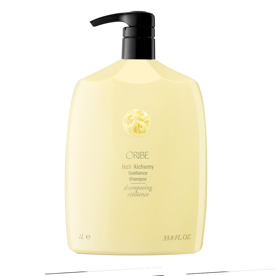ORIBE front packaging showing large 33.8oz bottle for salon supply benefit