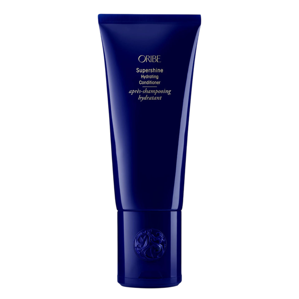 Oribe Supershine front packaging showing bottle and glow benefit