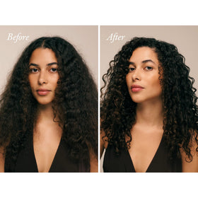 Oribe cream texture close-up showing smooth consistency and easy application benefit
