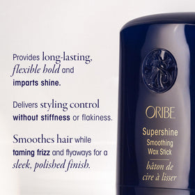 Oribe wax stick close-up of wax tip highlighting creamy glide and controlled hold