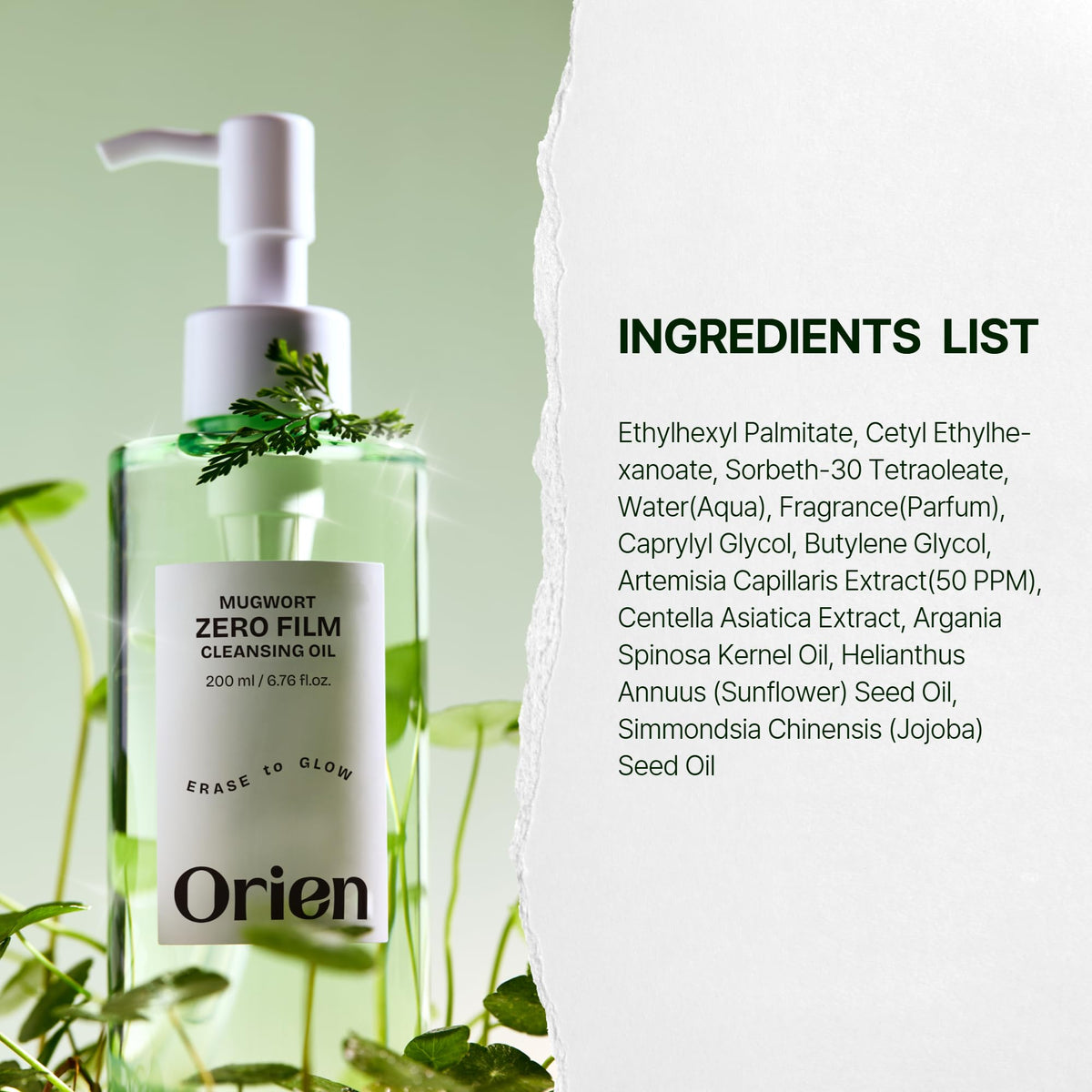 Orien 200ml bottle held in hand to show true size and value