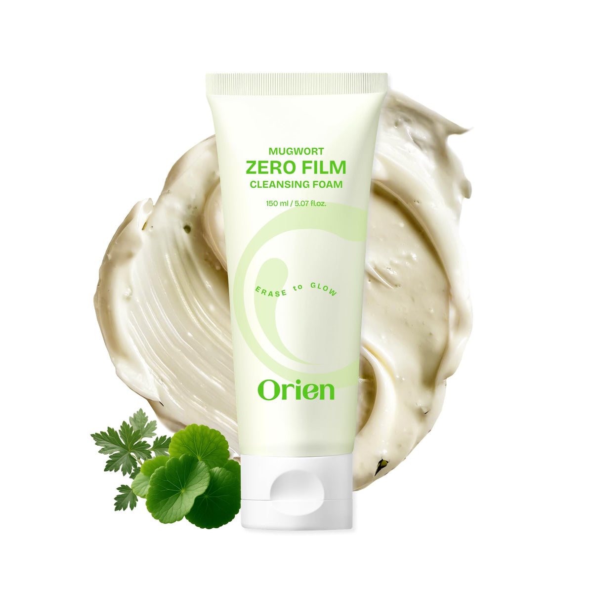 Orien front packaging showing bottle and clear benefit for gentle cleansing