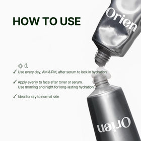 Orien on bathroom shelf styled to show daily routine compatibility