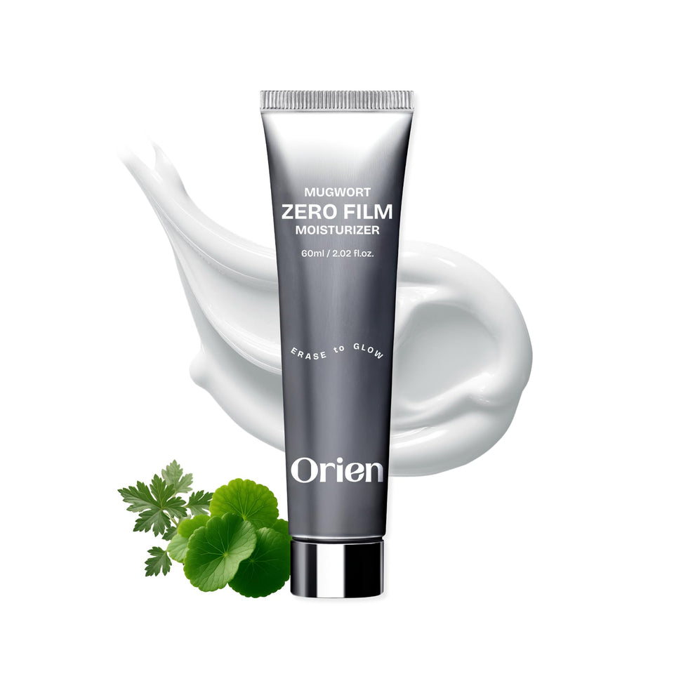 Orien front packaging showing bottle and clear product benefits