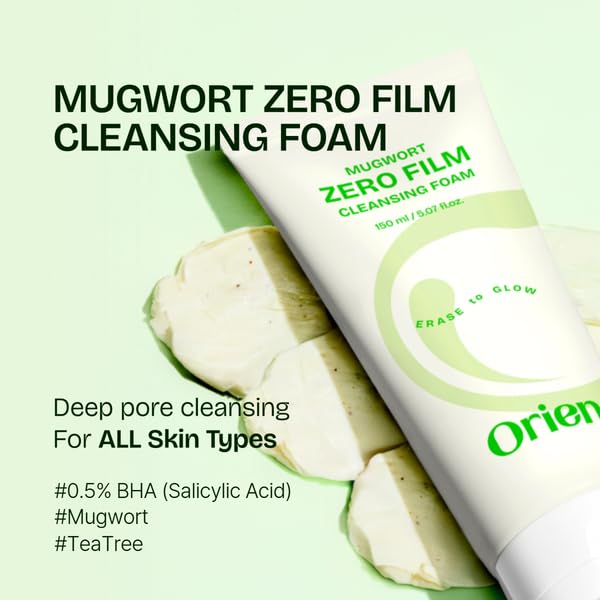Orien pump and bottle label highlighting key ingredients and safe formula