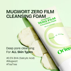Orien pump and bottle label highlighting key ingredients and safe formula