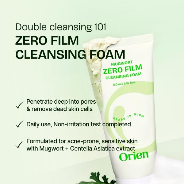 Orien in-bathroom setting showing use during double-cleansing routine