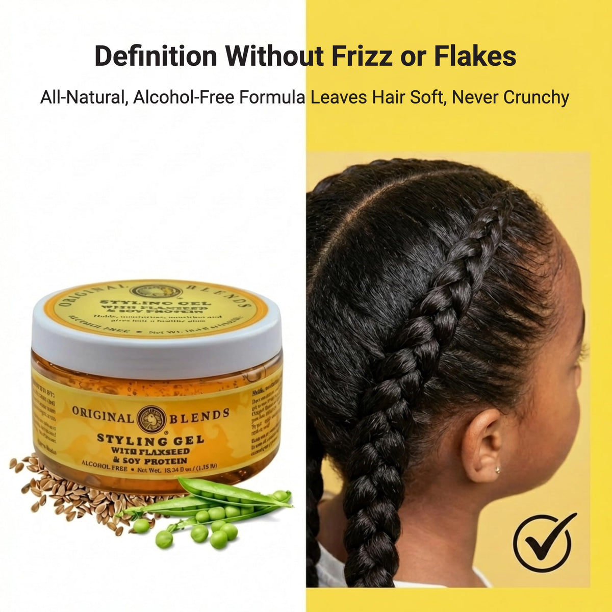Original Blends label detail showing natural ingredients and clean formula
