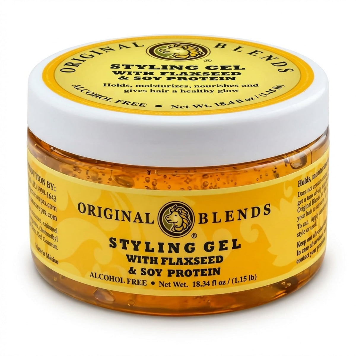 Original Blends front packaging showing jar and clean styling benefit