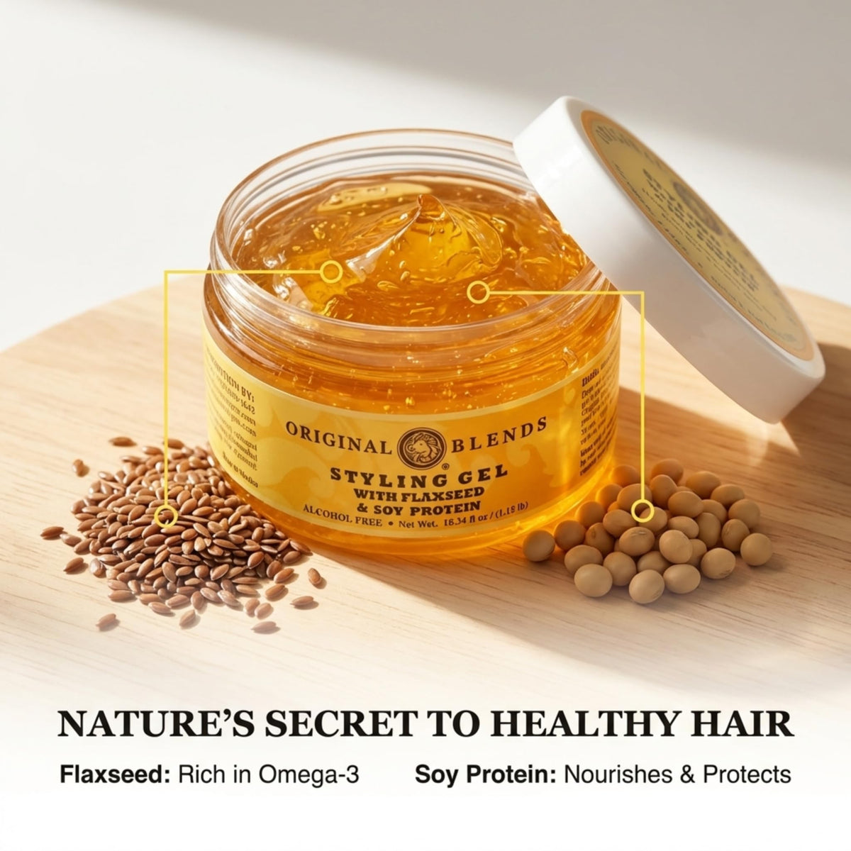 Original Blends close-up of gel texture highlighting non-greasy finish
